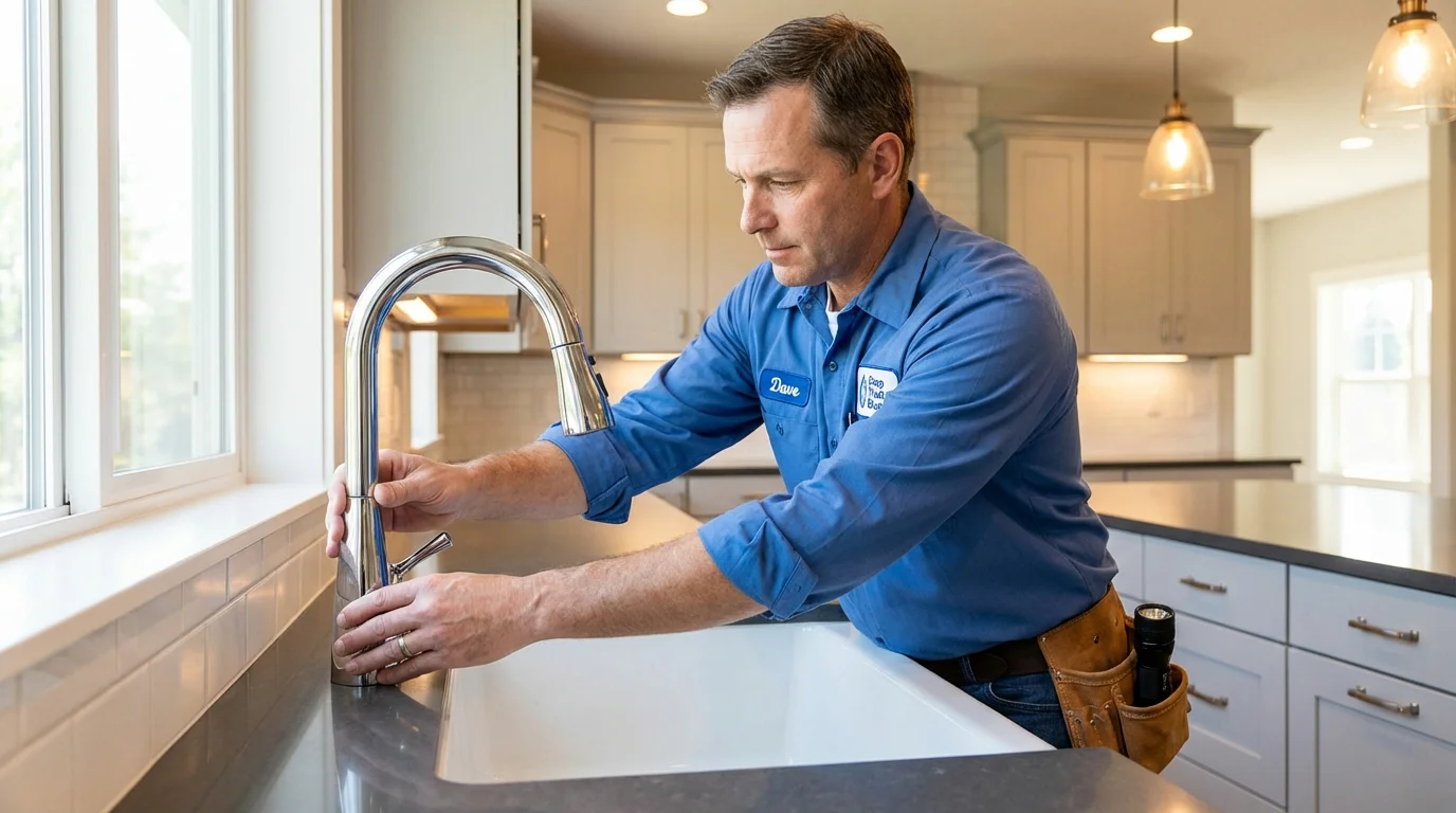 Kitchen faucet installation by Johns Plumbing LLC in Lincolnshire