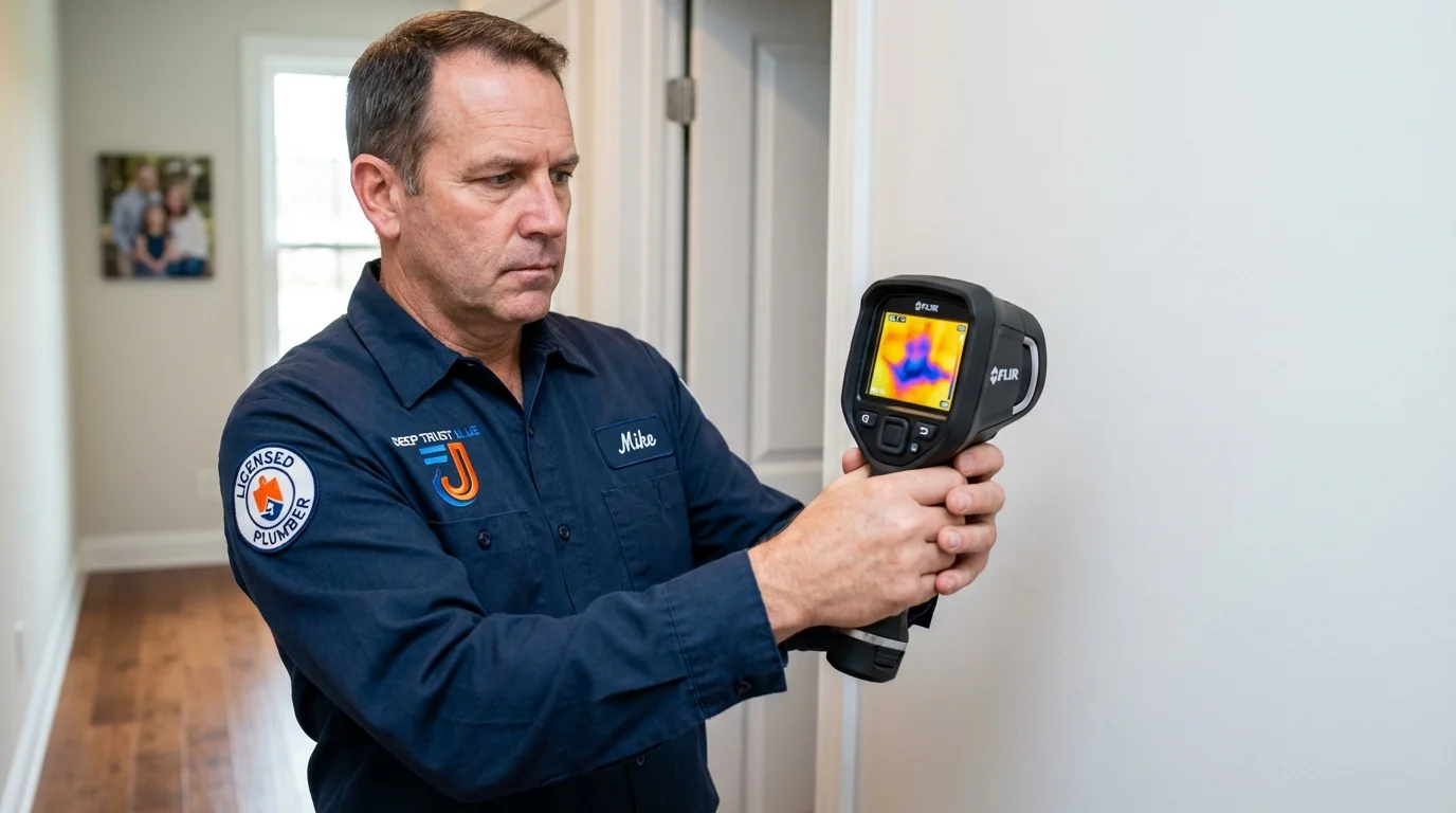 Thermal imaging leak detection by Johns Plumbing LLC in Lincolnshire